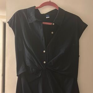 Flattering navy dress